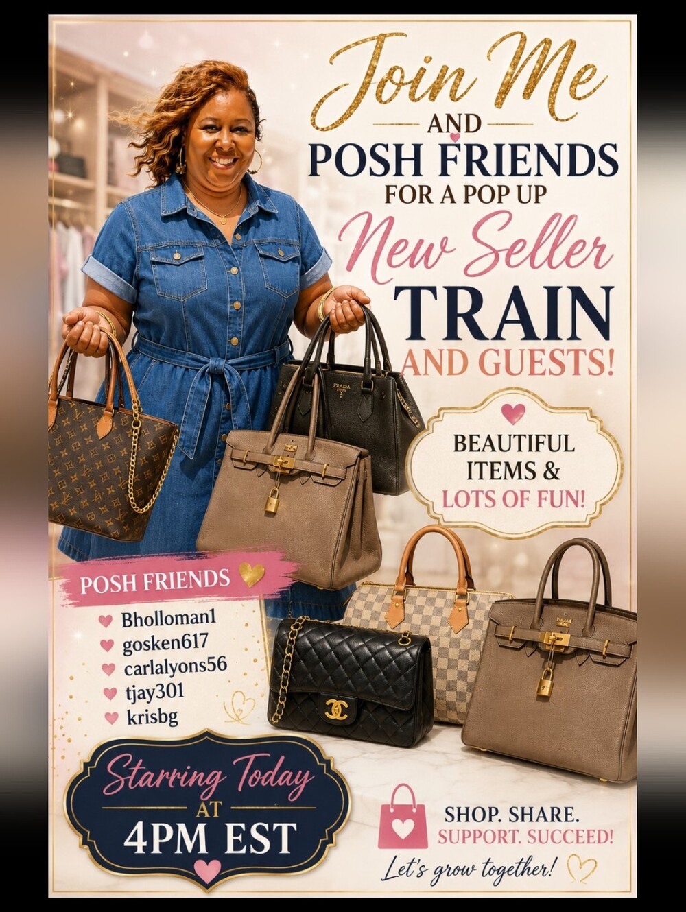 Join Me For The NEW Seller TRAIN Pop Up Show. Today At 4PM EST - Picture 1 of 6